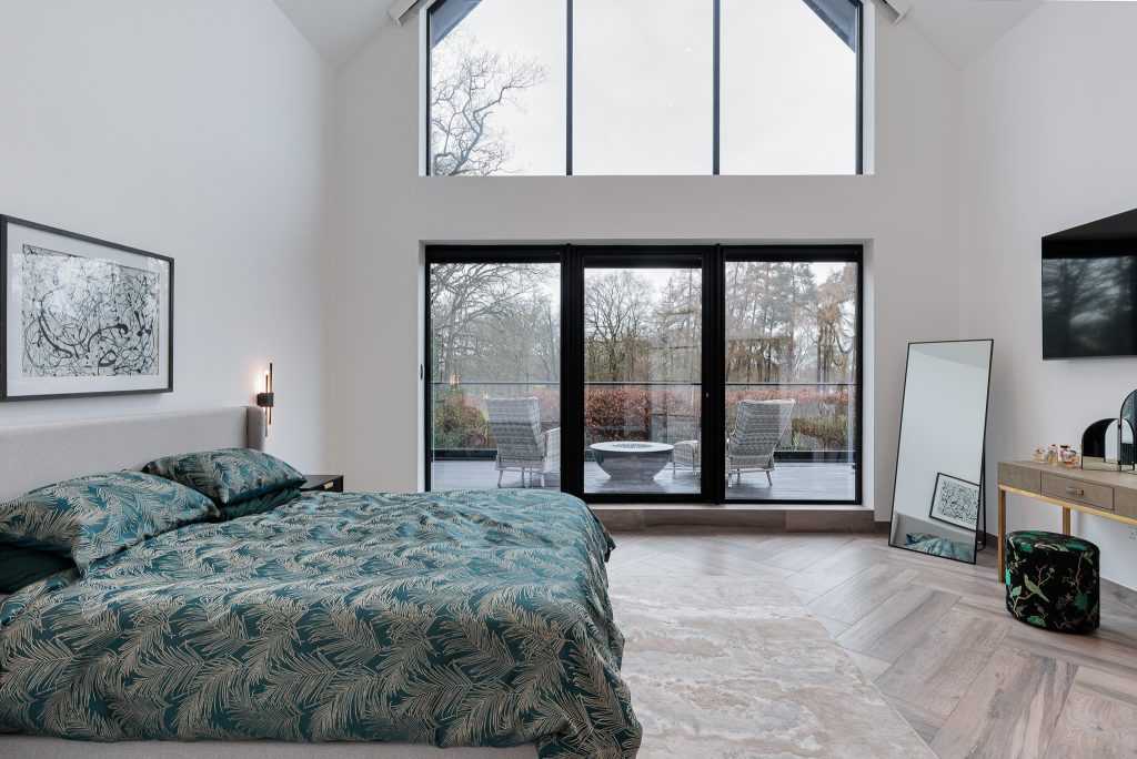 Woodlands glass home